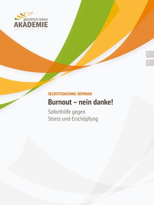 cover image of Burnout--nein danke!
